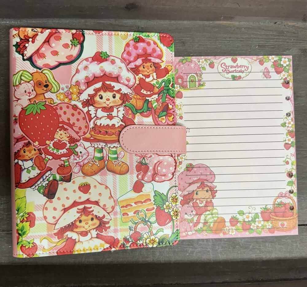 Strawberry Shortcake A5 Binder w/ matching paper